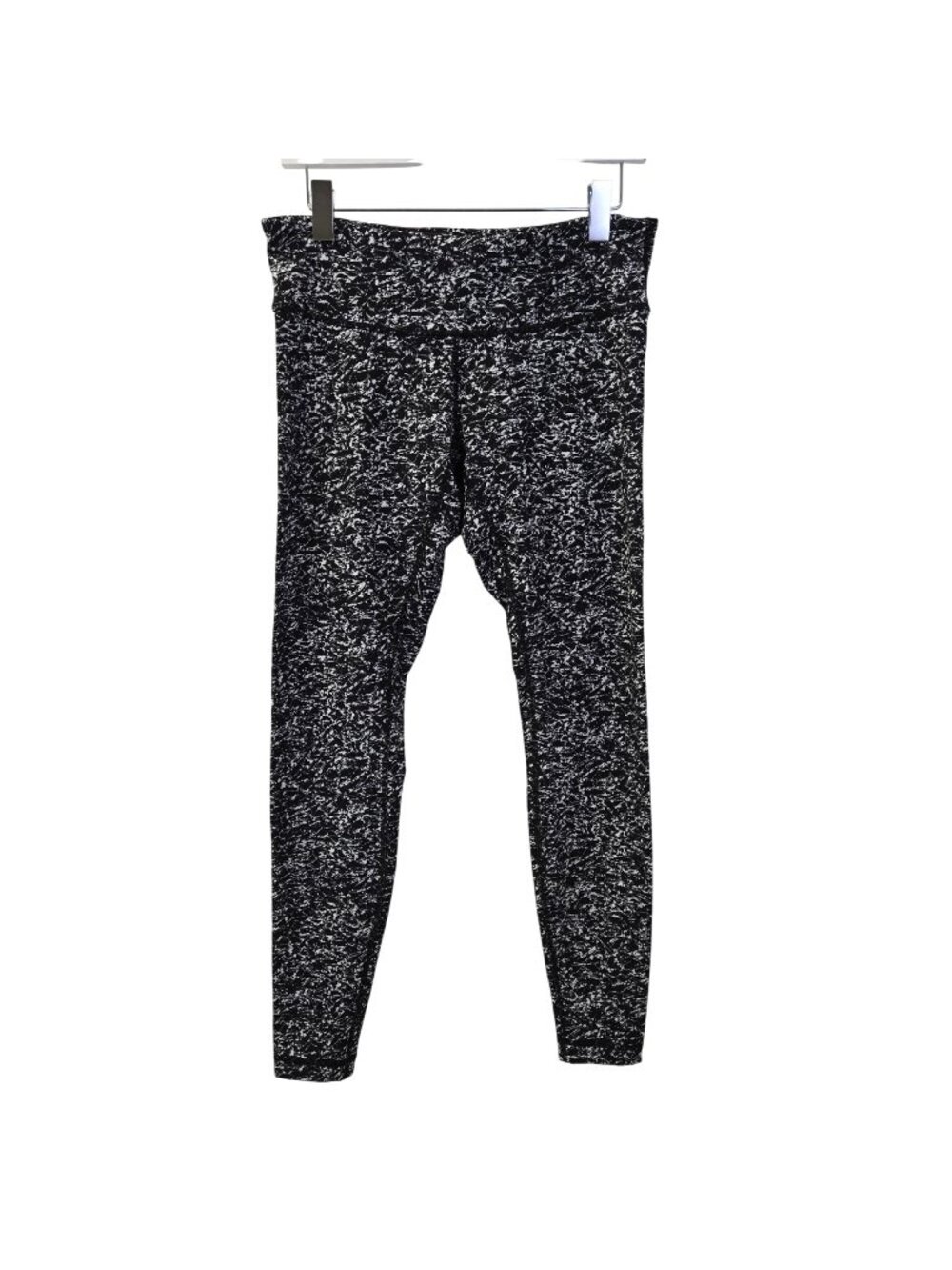 Lululemon Wunder Under in Iced Wave White/Black Leggings Size 10